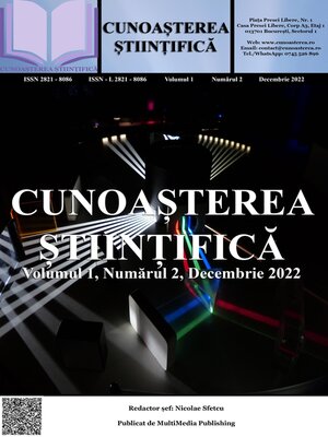 cover image of Cunoașterea Științifică, Volumul 1, Numărul 2, Decembrie 2022